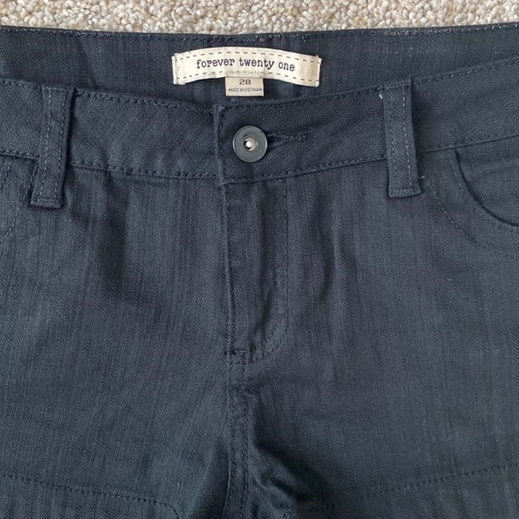 Forever 21 Black Denim Shorts - Picture 6 of 12